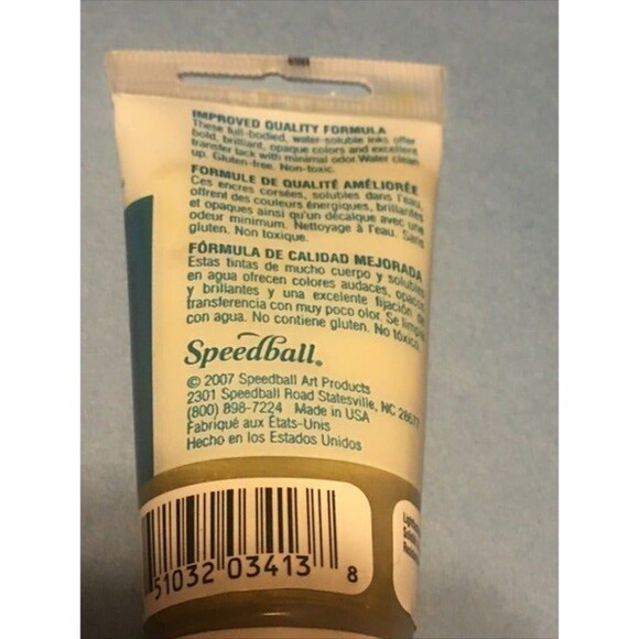 Speedball block printing Inc. 3413 Gold Water Soluble - Picture 4 of 6